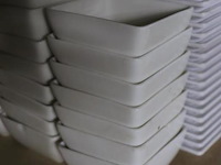 Partij diversen o.a. serveerschaaltjes, borden & glazen - afbeelding 2 van  8