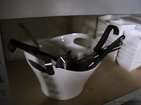 Partij diversen o.a. serveerschaaltjes, borden & glazen - afbeelding 4 van  8