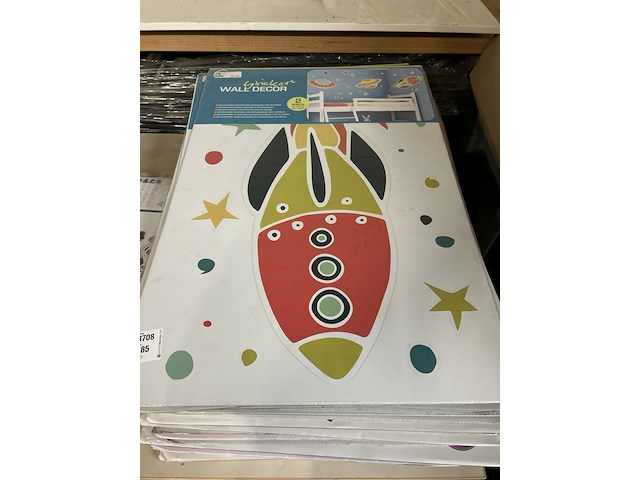 Partij diversen w.o. muurdecoratie en stickers - afbeelding 4 van  8