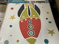 Partij diversen w.o. muurdecoratie en stickers - afbeelding 4 van  8