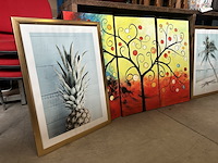 Partij diversen w.o. wanddecoratie, meubels - afbeelding 2 van  8