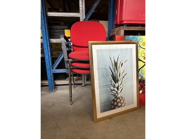 Partij diversen w.o. wanddecoratie, meubels - afbeelding 3 van  8