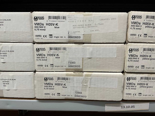 Partij donne divers installatiedraad (25x) - afbeelding 5 van  6