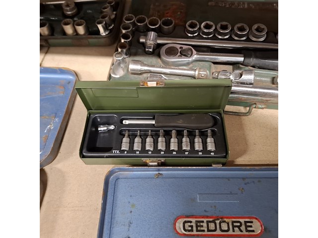 Partij doppe sets en losse doppen, o.a. gedore - afbeelding 13 van  14