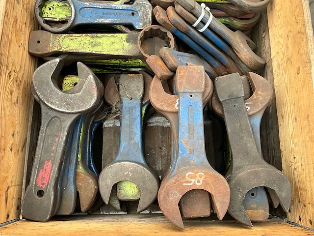 Partij doppen & ring / steek sleutels div. steek - afbeelding 2 van  18