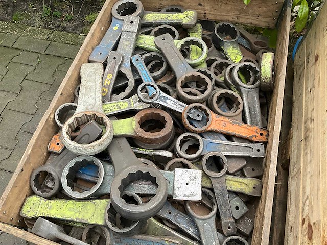 Partij doppen & ring / steek sleutels div. steek - afbeelding 4 van  18