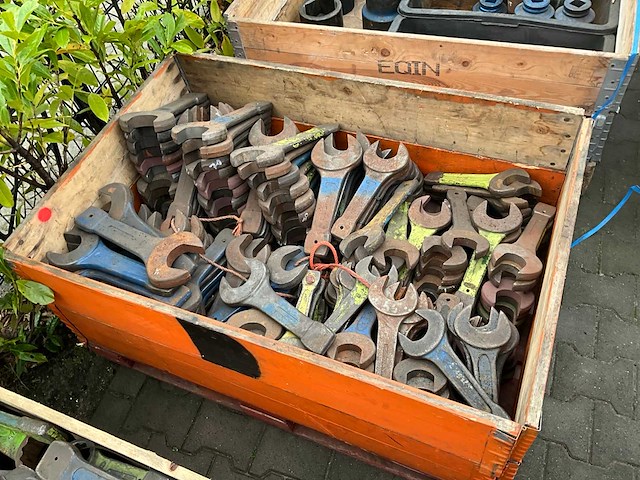 Partij doppen & ring / steek sleutels div. steek - afbeelding 14 van  18