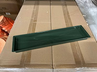 Partij double brick tray 50x12x3cm green (240x) - afbeelding 2 van  2