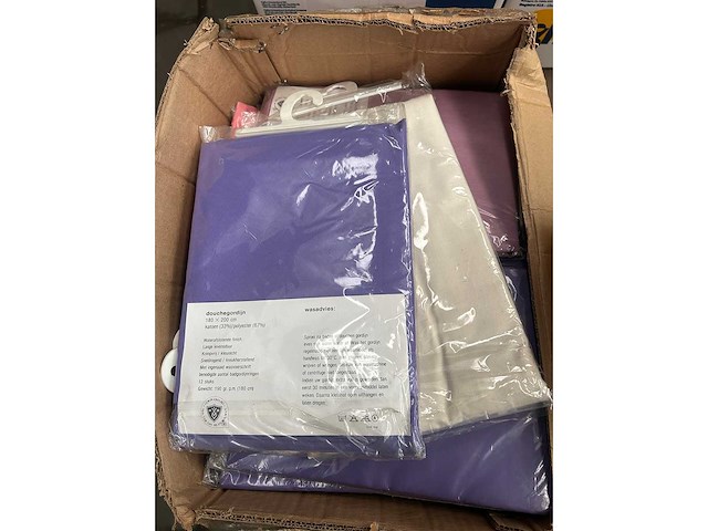 Partij douchegordijn/doucheringen - afbeelding 4 van  5