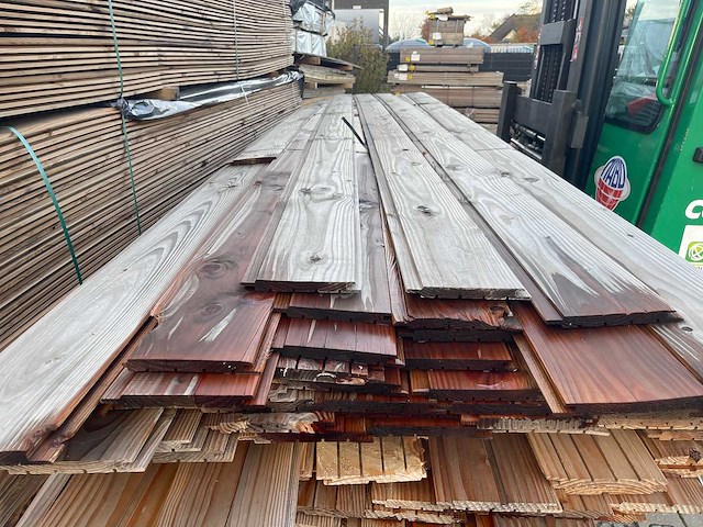 Partij douglas planken 5000x175x18mm - afbeelding 1 van  3