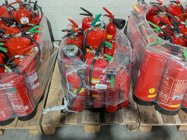 Partij draagbare brandblussers, (schuim- en/of poederblussers) - afbeelding 4 van  5