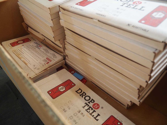 Partij droptell schok/val indicatoren(25g, resettable)in doos - afbeelding 3 van  3