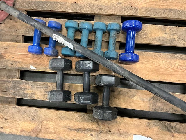 Partij dumbels en halter - afbeelding 2 van  5