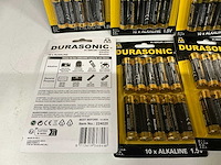 Partij durasonic alkaline aa batterijen 10/per pakje (302x) - afbeelding 2 van  2