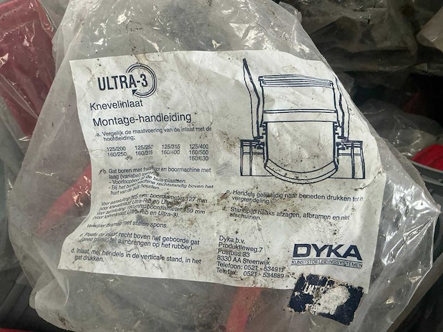 Partij dyka ultra 3 knevel inlaten voor drainage diverse maten - afbeelding 3 van  9