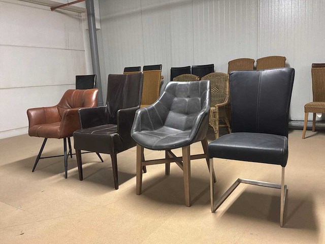 Partij eetkamerstoelen (4x) - afbeelding 10 van  12
