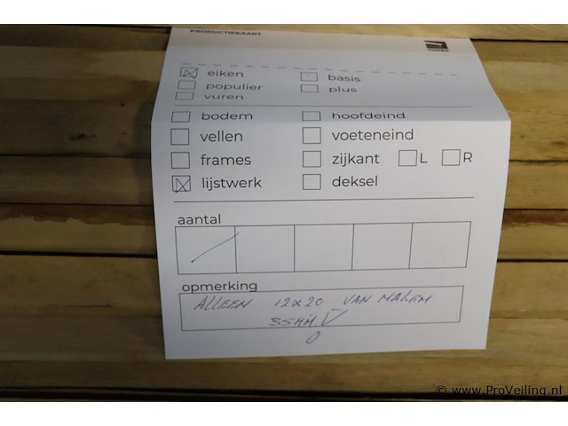Partij eiken lijstwerk - afbeelding 7 van  7