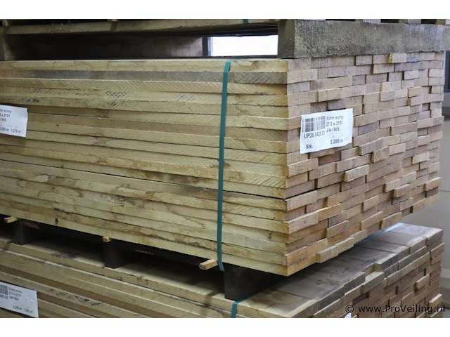 Partij eiken planken - afbeelding 1 van  4