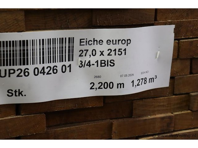 Partij eiken planken - afbeelding 4 van  4