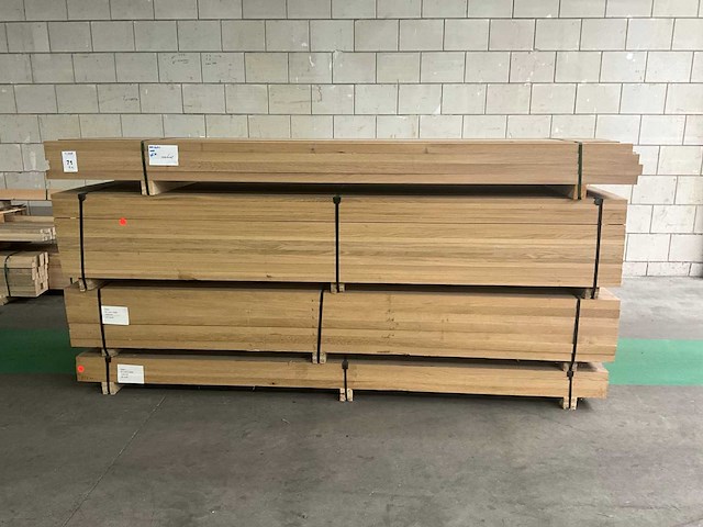 Partij eikenhouten balken en latten - afbeelding 2 van  8