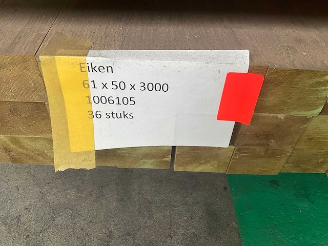 Partij eikenhouten balken en latten - afbeelding 7 van  8