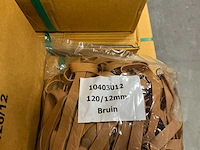 Partij elastieken 120/12mm bruin (190 zakken) - afbeelding 2 van  4