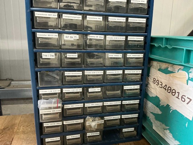 Partij electronica onderdelen met ladenkastje (4x) - afbeelding 5 van  14