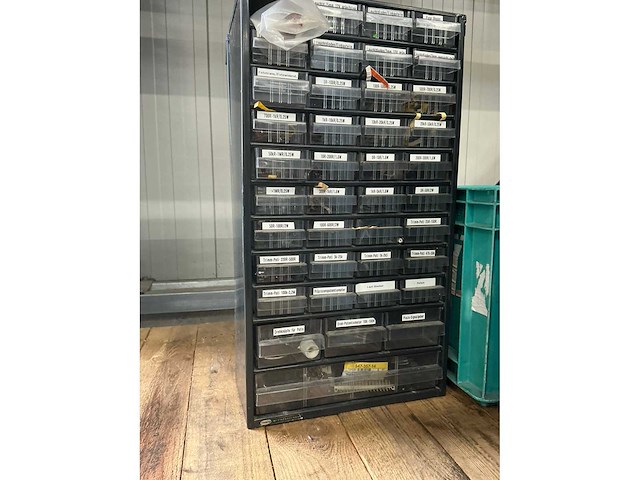 Partij electronica onderdelen met ladenkastje (4x) - afbeelding 13 van  14