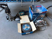 Partij elektrisch gereedschap bosch & makita – cirkelzagen, slijper + schijven - afbeelding 1 van  5