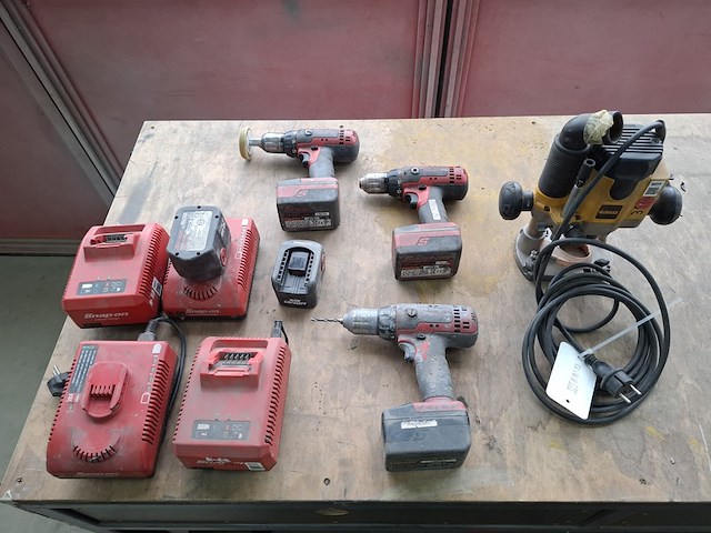 Partij elektrisch handgereedschap o.a. dewalt, snap-on - afbeelding 1 van  12
