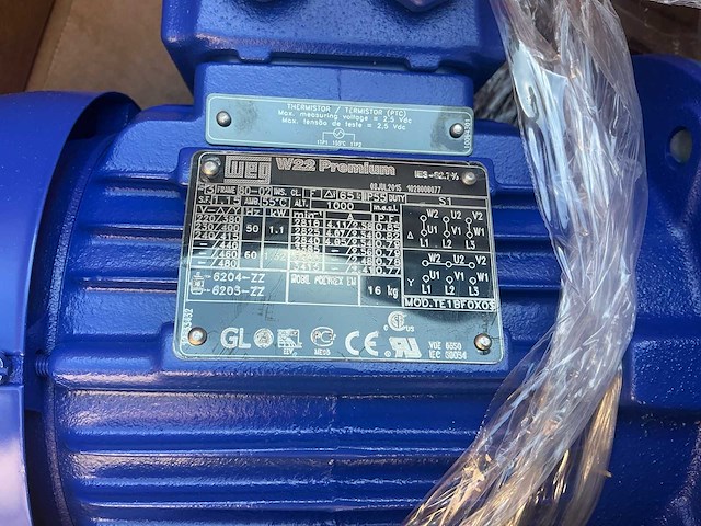 Partij elektromotoren en pomp (o.a. lönne,tss 7.5kw, weg w22, calpeda) (6x) - afbeelding 5 van  22