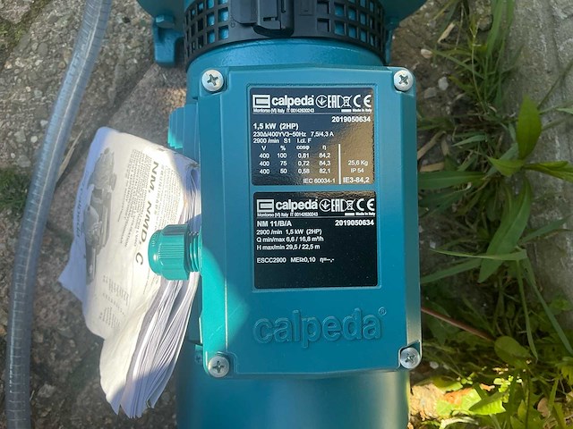 Partij elektromotoren en pomp (o.a. lönne,tss 7.5kw, weg w22, calpeda) (6x) - afbeelding 9 van  22