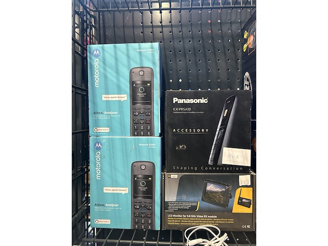 Partij elektronica en overige artikelen w.o. panasonic, motorola, nerf - afbeelding 8 van  10