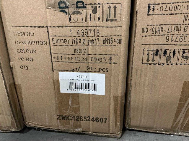 Partij emmers riga zink ø17xh15cm (250x) - afbeelding 4 van  4