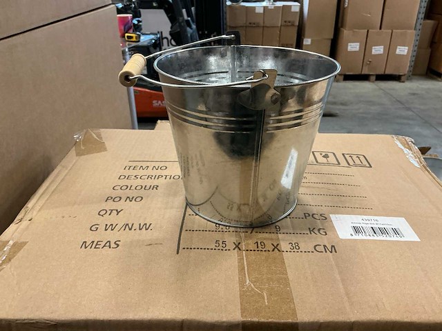 Partij emmers riga zink ø17xh15cm (980x) - afbeelding 3 van  5