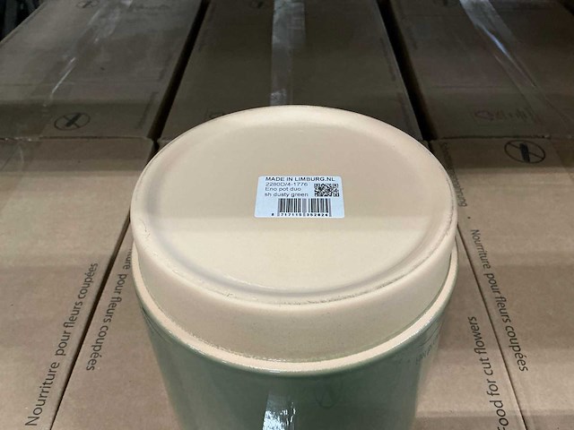 Partij eno pot duo sh dusty green h15,5xd16,5cm (330x) - afbeelding 3 van  4