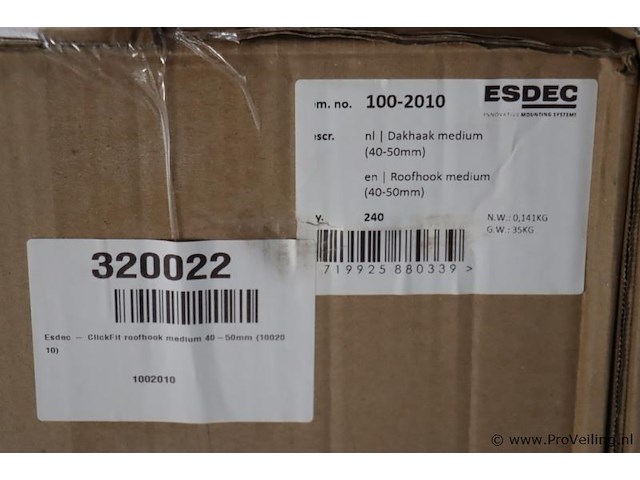 Partij esdec clickfit dakhaak medium (40-50 mm) 1002010 - afbeelding 4 van  6