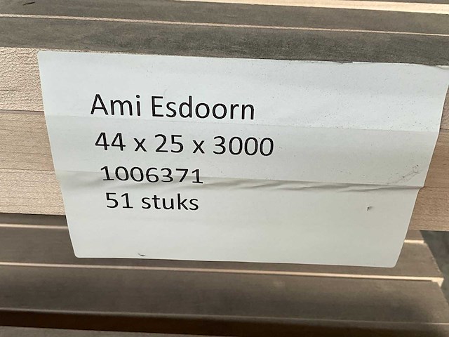 Partij esdoorn balken - afbeelding 7 van  9