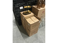 Partij etagère oval 2 layers h34cm black/gold (46x) - afbeelding 3 van  5