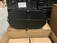 Partij etagère oval 2 layers h34cm black/gold (46x) - afbeelding 5 van  5