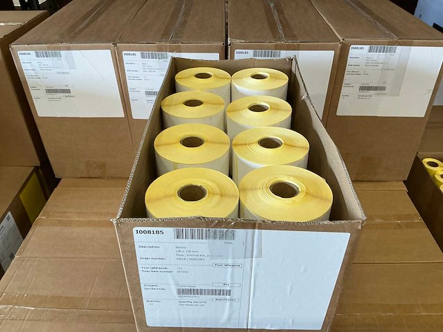 Partij etiketten blanco 100x150mm (840x) - afbeelding 2 van  4