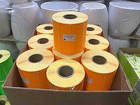 Partij etiketten fluorogroen & oranje 100x48mm 1000st/per rol (51x) - afbeelding 4 van  5