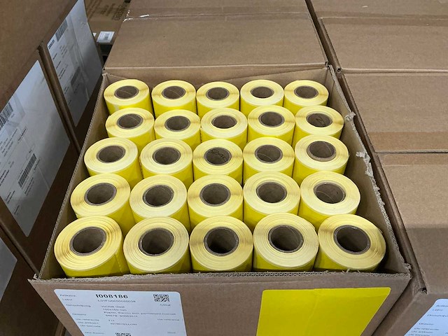Partij etiketten volvlak geel 100x150mm (1500x) - afbeelding 2 van  4