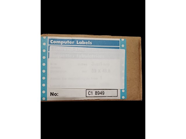 Partij etiketten wit 9x5 cm 10 doos loc h32 - afbeelding 3 van  5