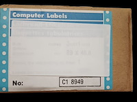 Partij etiketten wit 9x5 cm 10 doos loc h32 - afbeelding 5 van  5