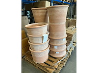 Partij euganea vasi srl terracotta plantenbakken h39xd54cm (14x) - afbeelding 1 van  3