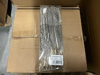 Partij feathers 23cm brown spotted (2360x) - afbeelding 2 van  5