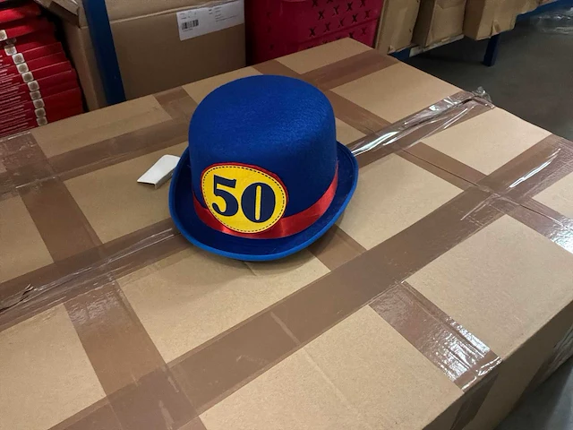 Partij feesthoedjes (50x) - afbeelding 1 van  3