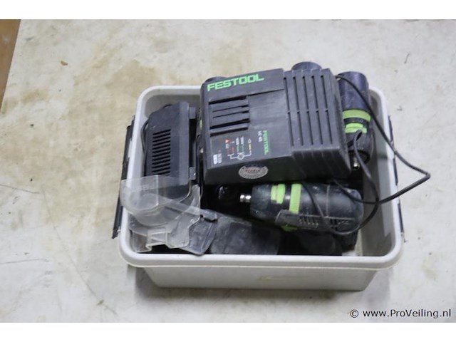 Partij festool accu-schroefboormachines, laadstions & accu's - afbeelding 1 van  4