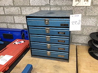 Partij fietsonderdelen incl ladenkast - afbeelding 1 van  2